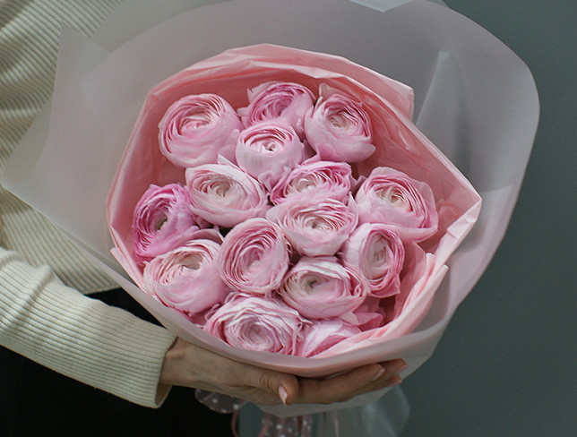 Buchet Ranunculus Light Pink ( la comanda, 10 zile) foto